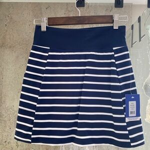 Addison Bay Navy and White Striped Skort